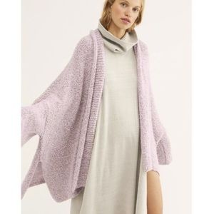 Free People BFF Cozy Oversized Cardigan Lilac Purple